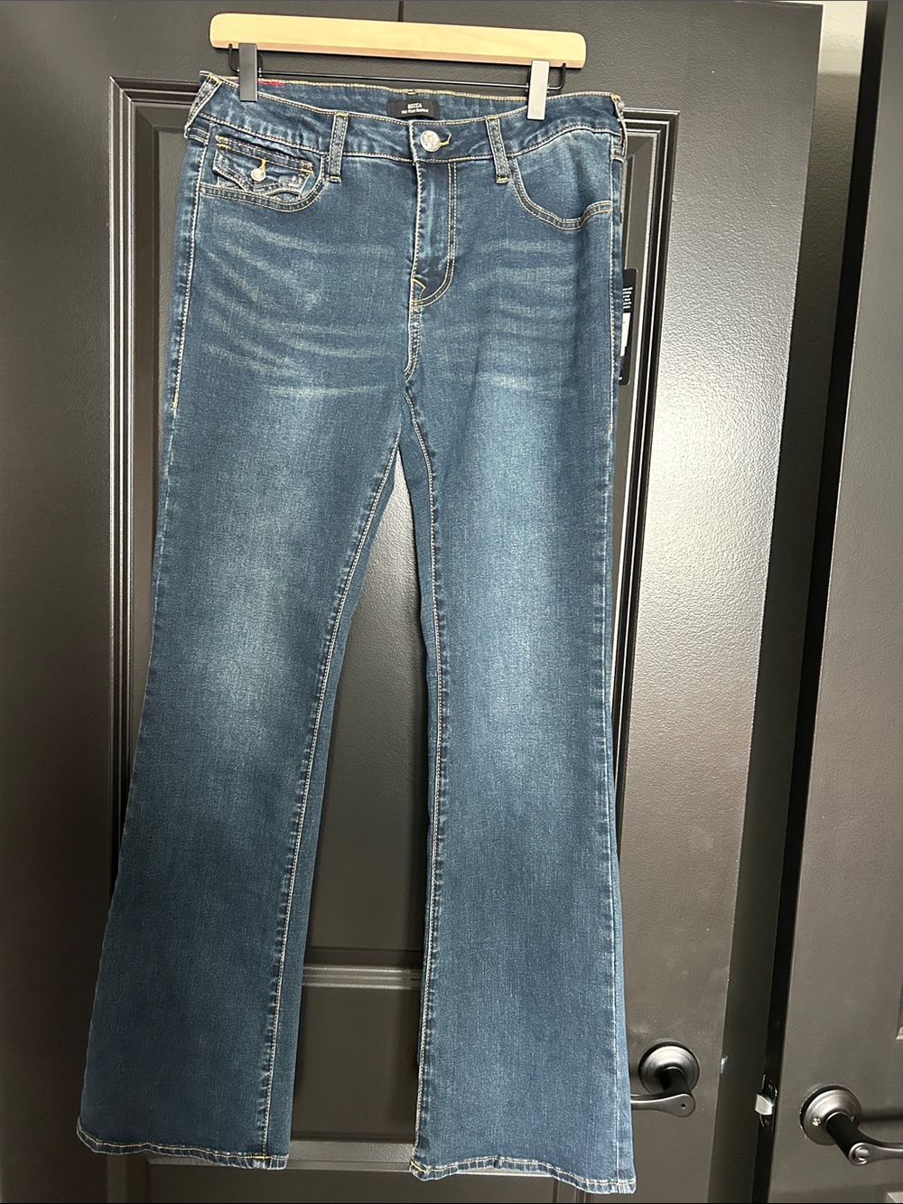 True Religion BECCA Dark Blue bootcut Jeans size 30 NWT